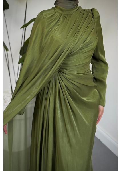 Mari Jan Jan Kumaş Balık Abiye Haki fırsatları