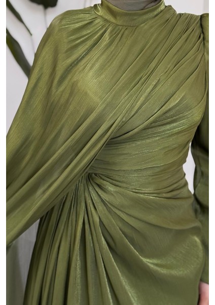 Mari Jan Jan Kumaş Balık Abiye Haki indirimleri