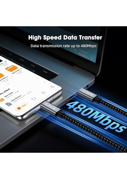 100W Çift Uçlu Type-C Pd Şarj ve Veri Kablosu – E-Mark Chip, 1,5 Metre, Çift Cihaz Şarj Desteği modelleri