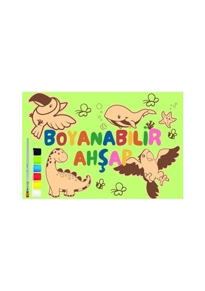 Rovexa Ahşap Boyama Oyuncak Aktivite Yaz Okulu Kreş Kurs Anaokulu Etkinlik Sanat Seti 12LI