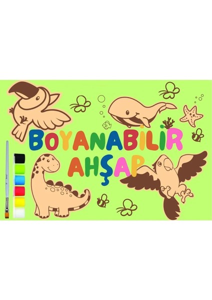 Rovexa Ahşap Boyama Oyuncak Aktivite Yaz Okulu Kreş Kurs Anaokulu Etkinlik Sanat Seti 12LI modelleri