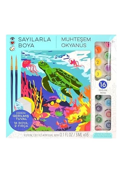 And Arts Numaralarla Boya Seti Amazing Ocean 9207