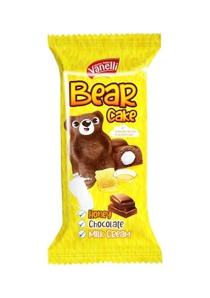 Vanellı Bear Kakao Kremalı Sütlü Kek 40GR(1 Kutu)