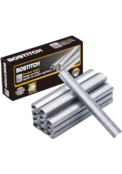 B8 Powercrown 0,25 Inç Zımba Ucu, 5.000 Zımba Paketi (STCRP21151/4), Gümüş