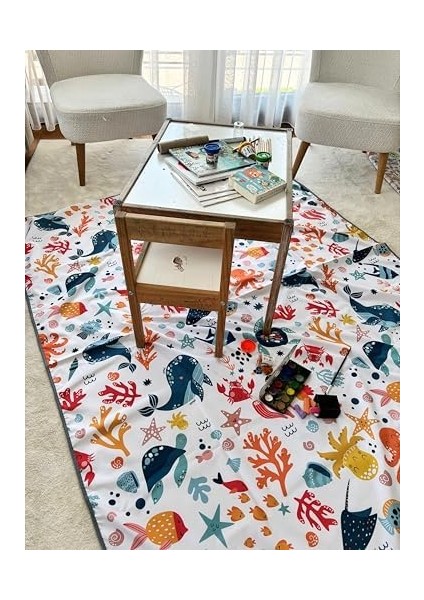 Sıvı Geçirmeyen Çok Amaçlı Aktivite Örtüsü; Yer, Masa ve Yatak Için, Yıkanabilir (145X250CM) fiyatları