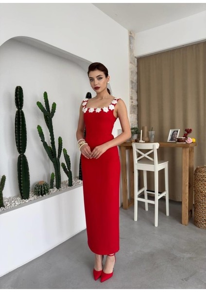 Mıng Çiçek Detaylı Elbise modelleri