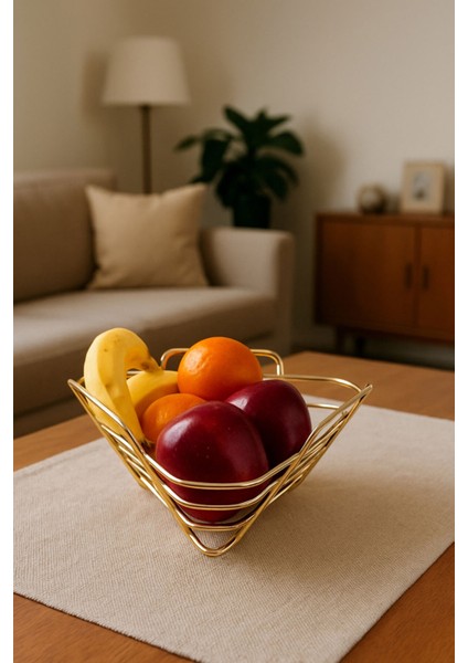 2'li Üçgen Sepet, Meyve Sepeti, Ekmek Sepeti, Modern Tel Sepet fiyatları