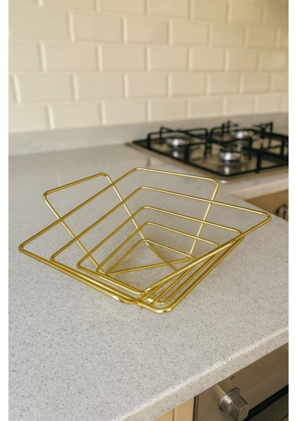 2'li Üçgen Sepet, Meyve Sepeti, Ekmek Sepeti, Modern Tel Sepet modelleri