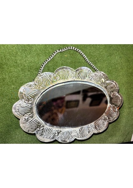 Gümüş Duvar Aynası 14 cm 11 cm 1 cm Ölçülerinde - 94LJK2 fırsatları