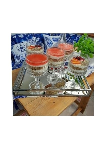 Kokteyl Bardağı 4lü Kristal Tatlı Bardağı Magnolya Cup modelleri