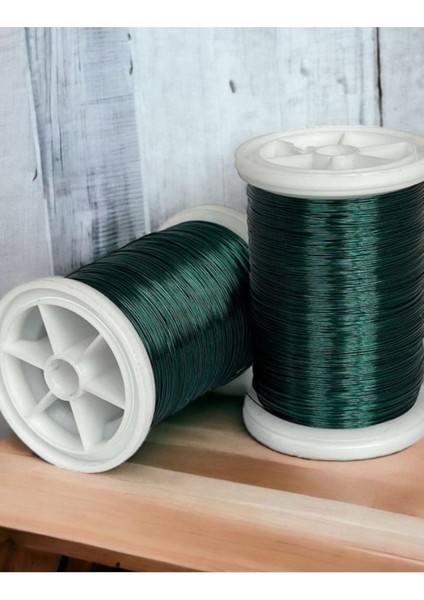 Filografi 0.30 mm (100GR- 150M) Ördek Yeşili Renkli Bakır Filografi Teli modelleri