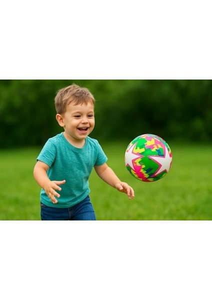 Mta -Tech Renkli Top, Oyun Topu, Şişme, Dayanıklı, Çocuklar Için Spor ve Eğlence Oyuncak Topu | Plaj, Bahçe, ve Havuzda Kullanıma Uygun, 1 Adet Top Şişirme Iğnesi Hediyeli fiyatları