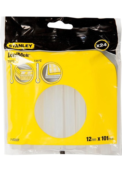 Tutkal Çubukları (, 12 mm x 101 Mm, GR15 Için Tutkal Kartuşları, 24 Adet) 1-GS10DT