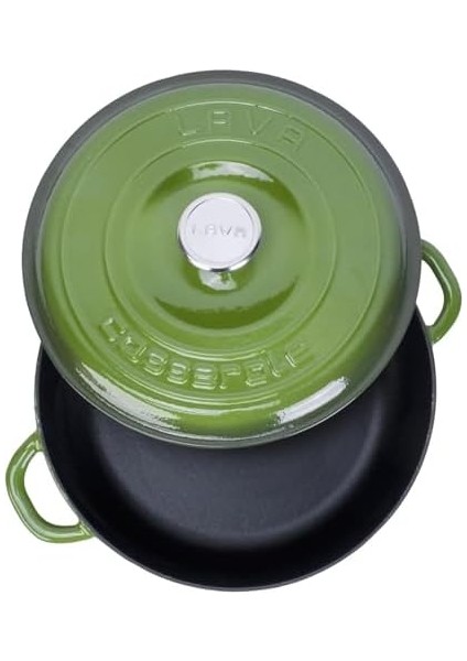 Döküm Yuvarlak Çok Amaçlı Yayvan Tencere New Serisi ÇAP(Ø)28CM. Yeşil modelleri