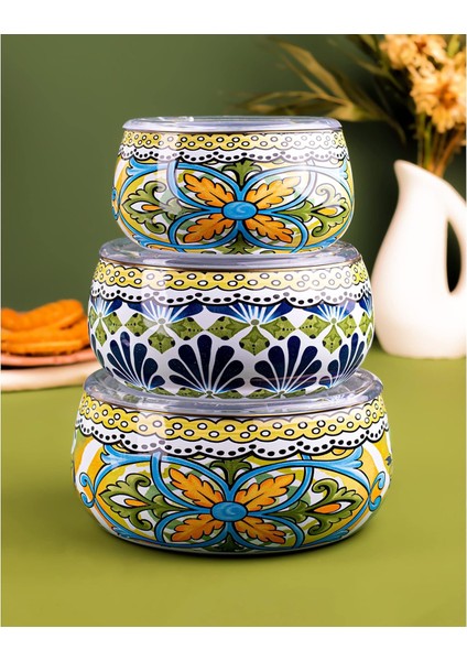 Emaylab Selge 3&apos; Lü Tombul Saklama Kabı Takımı-6 Parça modelleri