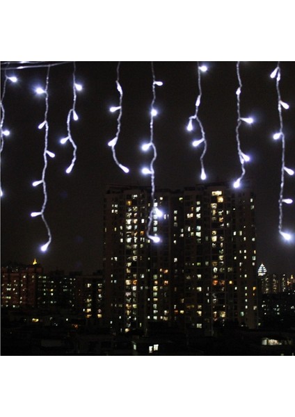 Saçaklı Perde LED - 45 , 55 ve 65 cm Saçaklı Modlu Dekoratif LED Süsleme Ledi 20 Metre
