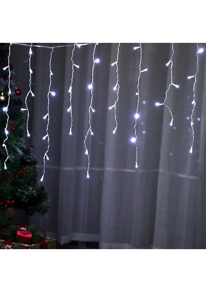 Saçaklı Perde LED - 45 , 55 ve 65 cm Saçaklı Modlu Dekoratif LED Süsleme Ledi 20 Metre modelleri