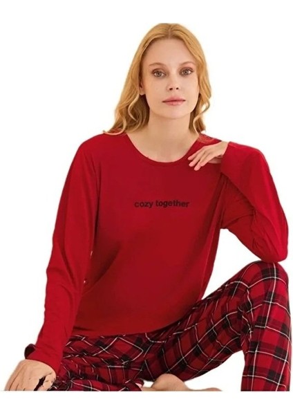 Mina Collection Kadın Pijama Takımı Uzun Kollu Yumuşak Dokulu Esnek ve Rahat Ev Giyim S/2xl fiyatları