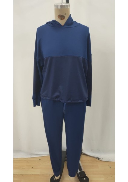 Kadın Uzun Kollu Kapşonlu Viskon Iki Iplik Bluz ve Pantolon Ikili Takım fırsatları