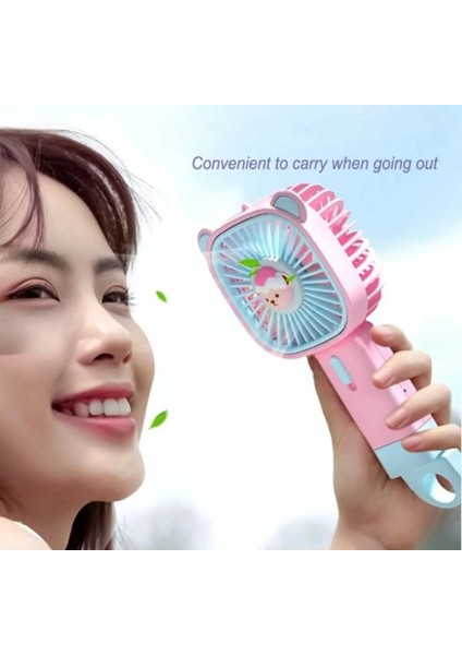 Mini El ve Masa Fanı(Mavi & Yeşil & Pembe & Mor)