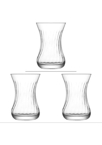 Lav Demet 6&apos;lı Çay Bardağı 3lü Paket