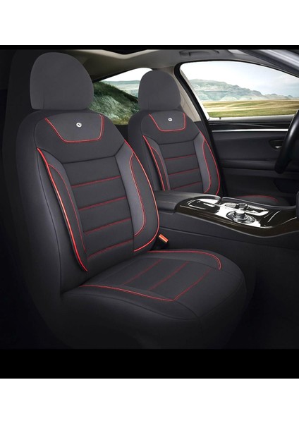 Seat Ibiza Hatchback 2012 Aracınıza Uyum Sağlayan Tam Takım Oto Koltuk Kılıfı - Primier Kırmızı