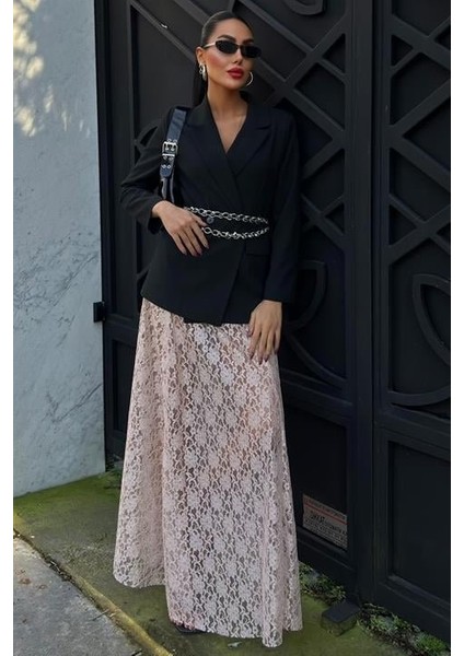 Maxi Dantel Etek 4047