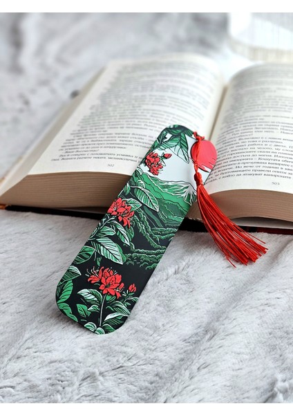 Fuji Çiçekleri Desenli Kabartmalı Kitap Ayracı fiyatları