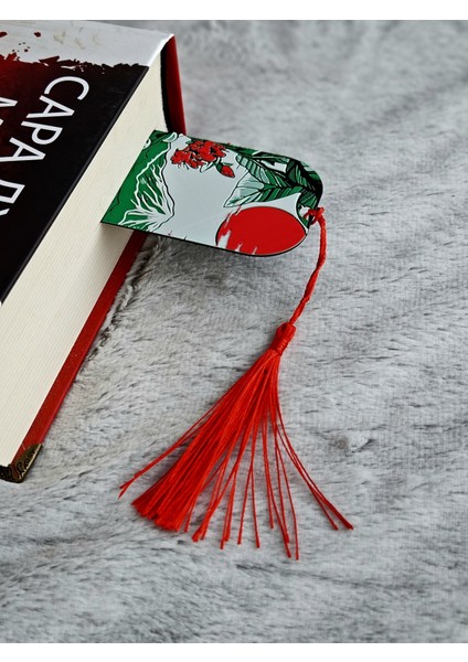 Fuji Çiçekleri Desenli Kabartmalı Kitap Ayracı indirimleri