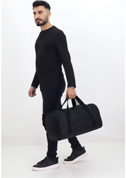 Siyah Spor ve Seyahat Çantası – Ayakkabı Bölmeli, Su Geçirmez, Omuz Askılı Antrenman Çantası modelleri