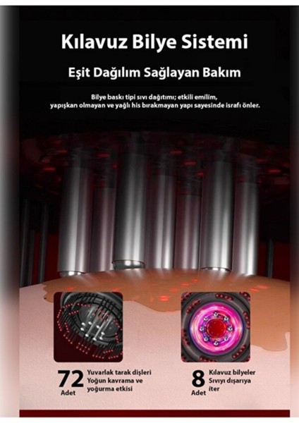 Şarjlı ve Titreşimli Saç Masaj Tarağı Bakım Yağı Hazneli Fırça fırsatları