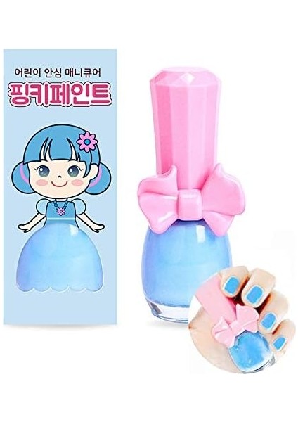 Pinky Cosmetic I&apos;m Pinky Kids Nail Paint Sky Cloud Çocuklar Için Soyulabilir Oje