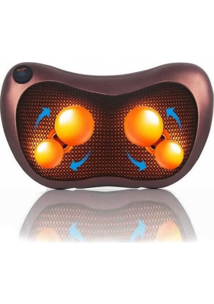 Mobee Car Home Boyun Sırt Bel Ayak Yoğurmalı Ovmalı Masaj Yastığı Aleti - Kahverengi fiyatları