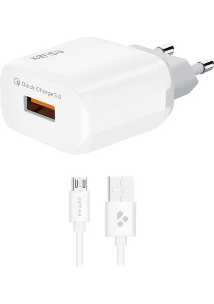 Micro USB Girişli Hızlı Şarj Aleti