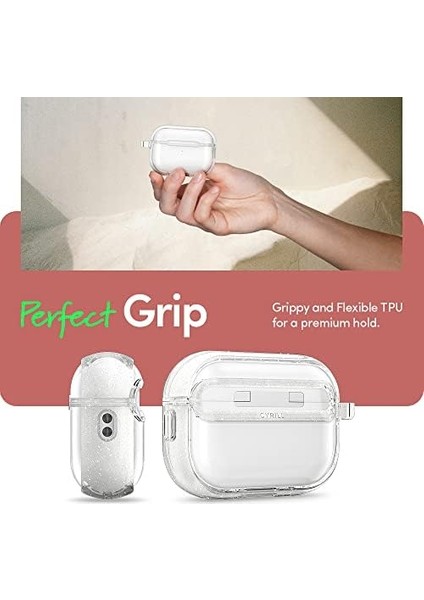 Ciel By Airpods Pro (2.nesil) ile Uyumlu Kılıf Clear Glitter - ACS05332 modelleri