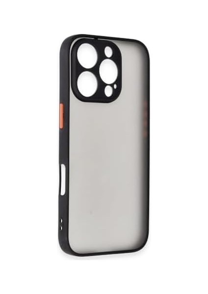 Ggm Aksesuar iphone 16 Pro Max (6.9) Inç ile Uyumlu Yan Tuşları Renkli Kamera Korumalı Transparan Tpu Kılıf fiyatları