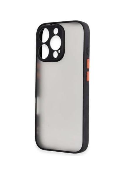 Ggm Aksesuar iphone 16 Pro Max (6.9) Inç ile Uyumlu Yan Tuşları Renkli Kamera Korumalı Transparan Tpu Kılıf modelleri