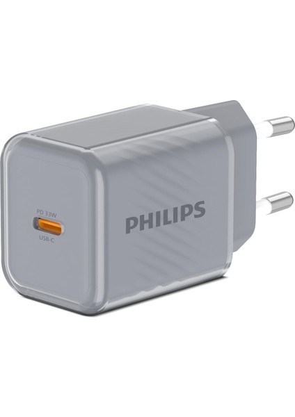 DLP5311C Type-C Hızlı Şarj Adaptörü, 33W Hızlı Şarj, Akıllı Telefon ve Tablet Uyumlu, Power Delivery, 3A (Gri)