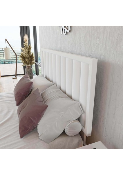 Hüma Model Beyaz Renk Ahşap Tek Başlık ( Dikey ) modelleri