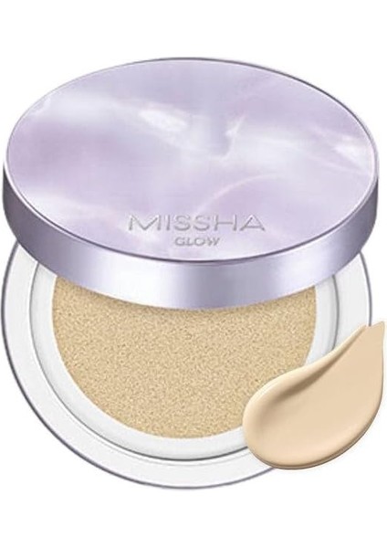 Mıssha Yoğun Kapatıcı, Nemli ve Parlak Bitişli Cushion Glow Layering Fit Cushion No.17 Ivory SPF50+/PA++++