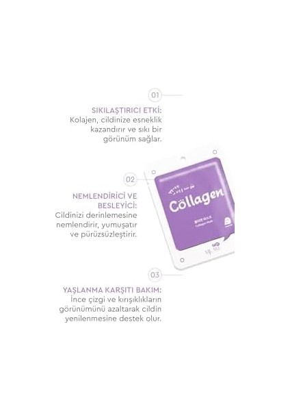 Mjcare On Collagen Mask Kolajen Özlü Yüz Maskesi 10&apos;lu