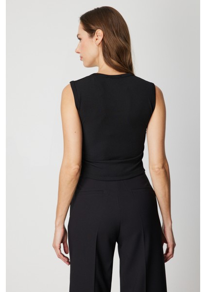 Fitilli Kolsuz Crop Bluz 61396 fırsatları