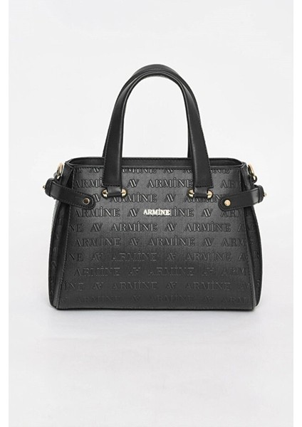 172 Kadın Kol Çantası Siyah Lazer