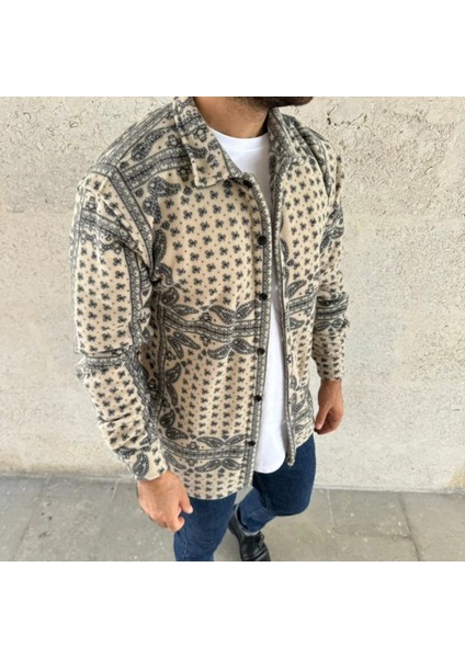 Erkek Polar Fermuarlı Sweatshirt – Kapüşonsuz, Cepli, Yumuşak Dokulu, Oversize Rahat Kalıp, Kışlık Sıcak Tutan Fermuarlı Üst fırsatları