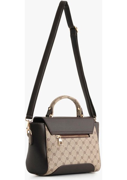 378 Kadın Omuz Çantası Vizon Baskılı modelleri