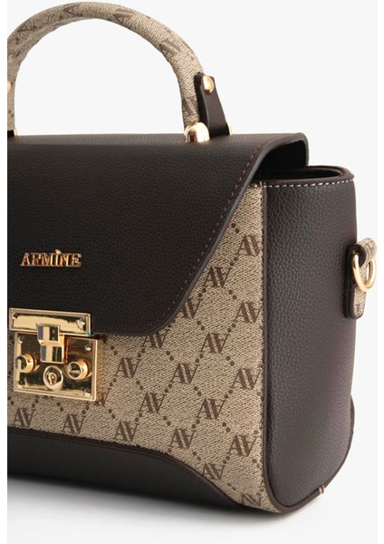 378 Kadın Omuz Çantası Vizon Baskılı fırsatları