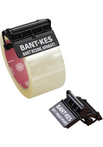 Pratik Koli Bant Kesici Aparat – 45MM x 100MT Bant Uyumlu, Ergonomik Tasarım, Dayanıklı Plastik Gövde, Koli Paketleme ve Ofis Kullanımı Için