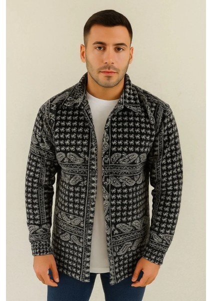 Erkek Polar Fermuarlı Sweatshirt – Kapüşonsuz, Cepli, Yumuşak Dokulu, Oversize Rahat Kalıp, Kışlık Sıcak Tutan Fermuarlı Üst