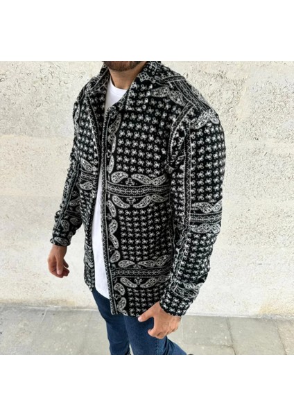 Erkek Polar Fermuarlı Sweatshirt – Kapüşonsuz, Cepli, Yumuşak Dokulu, Oversize Rahat Kalıp, Kışlık Sıcak Tutan Fermuarlı Üst modelleri