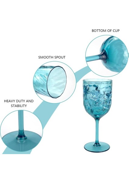 6'lı Akrilik Şarap Kadeh Seti modelleri